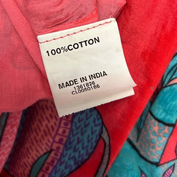 eShakti Bright Elephant Floral Print Cotton Lined Mini Skirt Size XS - Picture 6 of 8